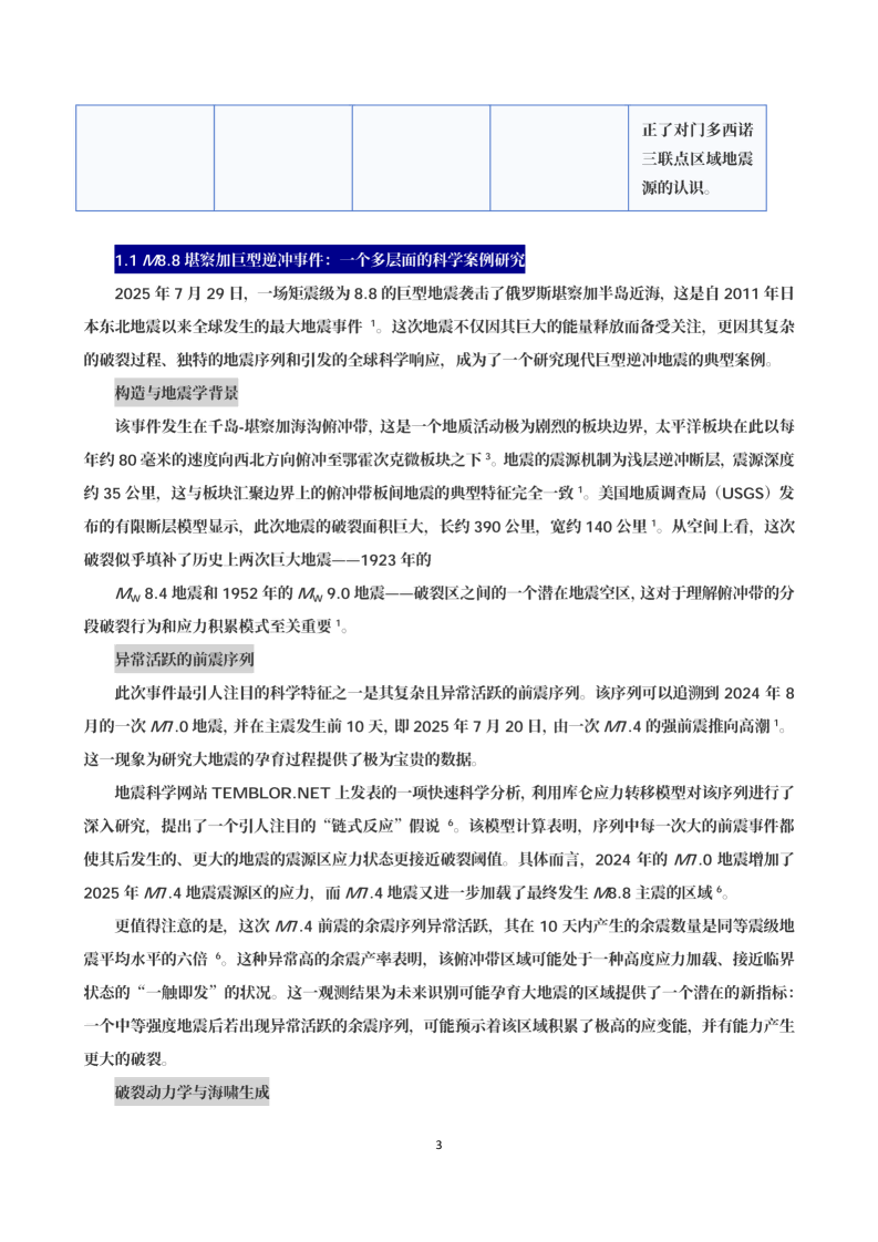 地震科技前沿情报第1期